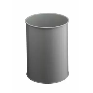 Durable 3301-10 apaļa metāla atkritumu tvertne 15L, pelēka
