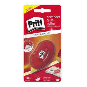 Pritt Compact Glue Roller Non-Permanent Tape Dispenser 8.4 mm x 10 m