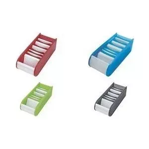 Study cards WEDO A8 Landscape 100 pcs Red PP with rollover closure, MPN 250 8002