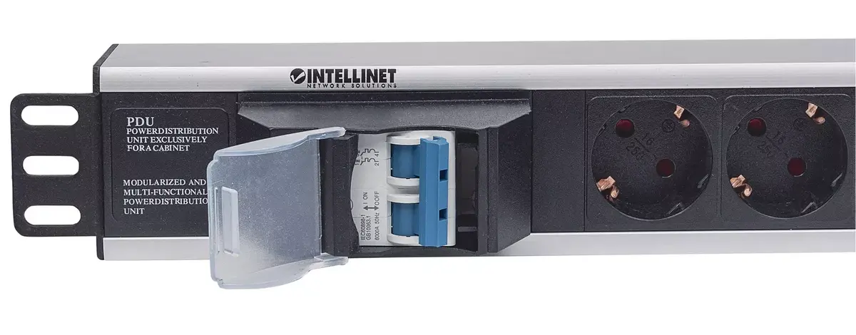 Rackmount barošanas slēdzis Intellinet 19" 1.5U 6-veidu Photo 4