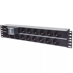 Strāvas slēdzis Intellinet 19" 2U Rackmount 15-Way Vācu tips