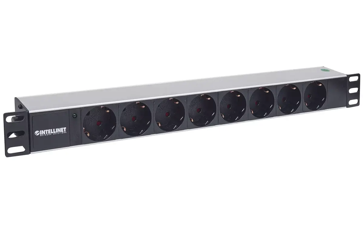 Розетка Intellinet 19" 1.5U 8-канальная немецкого типа Photo 2