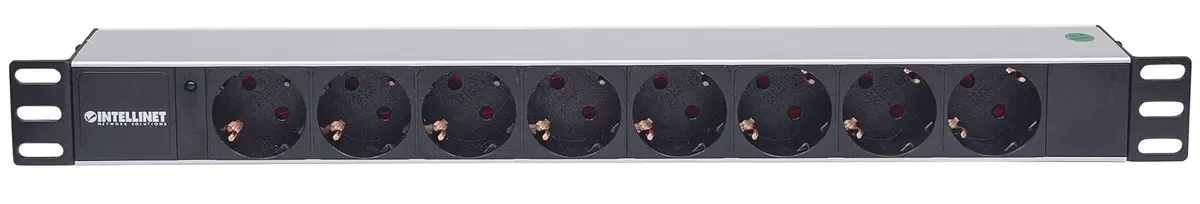 Розетка Intellinet 19" 1.5U 8-канальная немецкого типа Photo 3