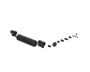 Spirālveida drošības kabelis maksājumu termināļiem SpacePole Payment ClickSafe Dual Lock, melns, ar atslēgas slēdzeni, 1,5 m