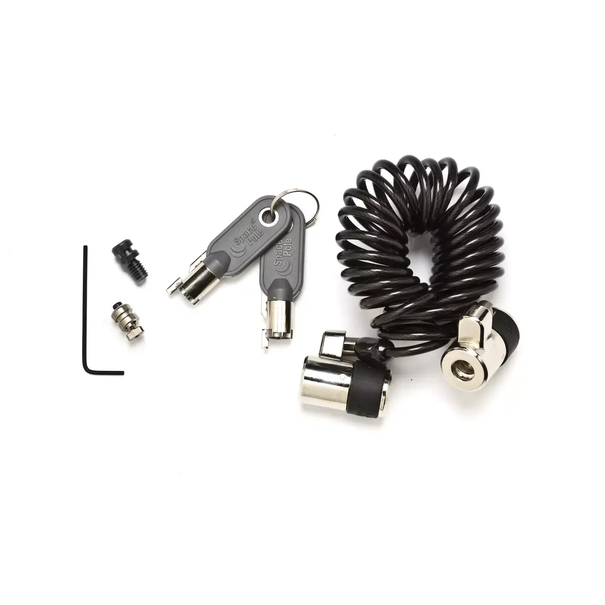 SpacePole ClickSafe Dual Lock спиральный кабель 1,5 м Photo 2