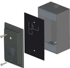 RF IDeas piederumu pamatne lasītājam KT-IP67 izturīga konstrukcija