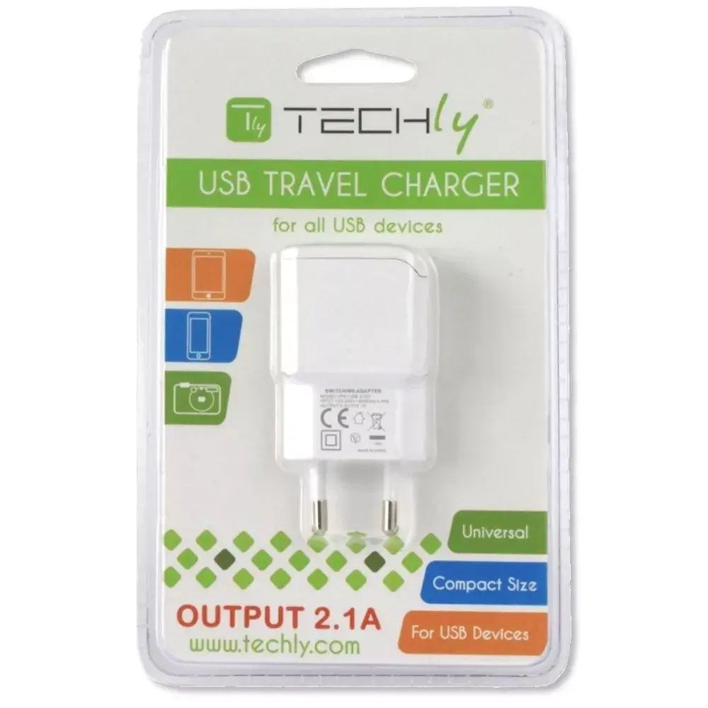 Techly IPW-USB-21EC Italian Plug Adapter Photo 2