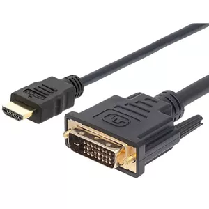 Techly 1.8m HDMI - DVI-D M/M 1,8 m Черный