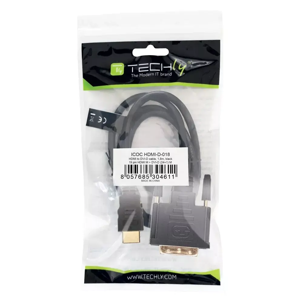 Video Cable HDMI to DVI-D ICOC HDMI-D-018 Photo 2