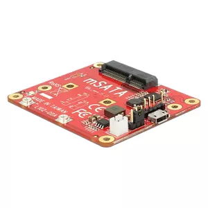 Internal mSATA adapter DELOCK 62648 with Micro-USB host interface, 6 Gbit/s, 65×56×12 mm