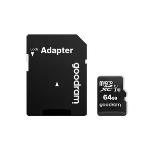 MicroSDXC memory card GOODRAM M1AA 64 GB UHS‑I Class 10, 60 MB/s read, 10 MB/s write, black