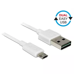 DeLOCK 84806 USB кабель 0,5 m USB 2.0 USB A Micro-USB B Белый
