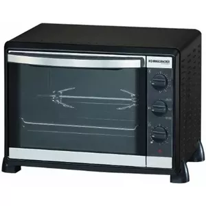 Elektriskā cepeškrāsns Rommelsbacher BG 1550 Black, 30 L, 80–230 °C, 7 režīmi, grils ar iesmi, 120 min taimeris