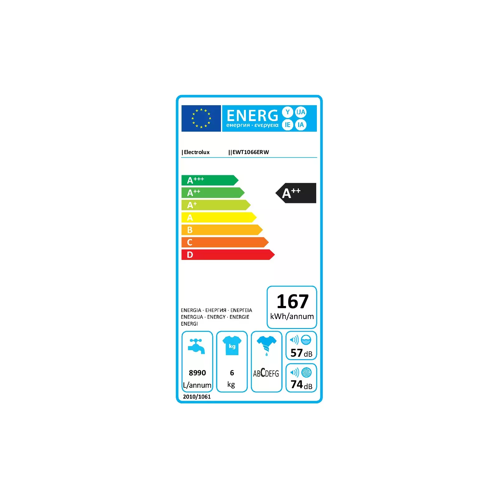 Electrolux EWT 1066ERW Photo 2