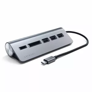 Satechi ST-TCHCRM dokstacija USB 3.2 Gen 1 (3.1 Gen 1) Type-C Pelēks