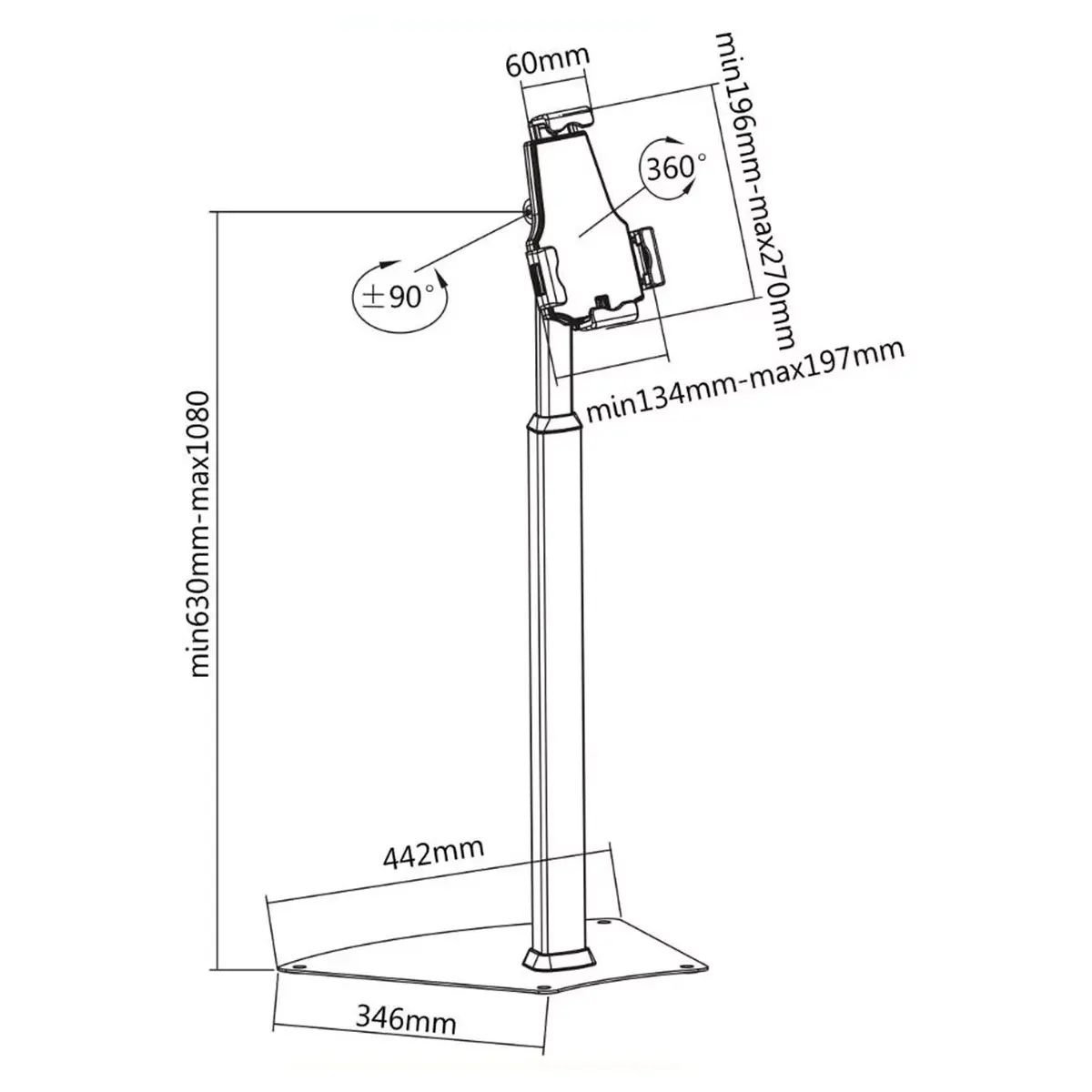 Tablet Holder InLine 23166B Photo 7