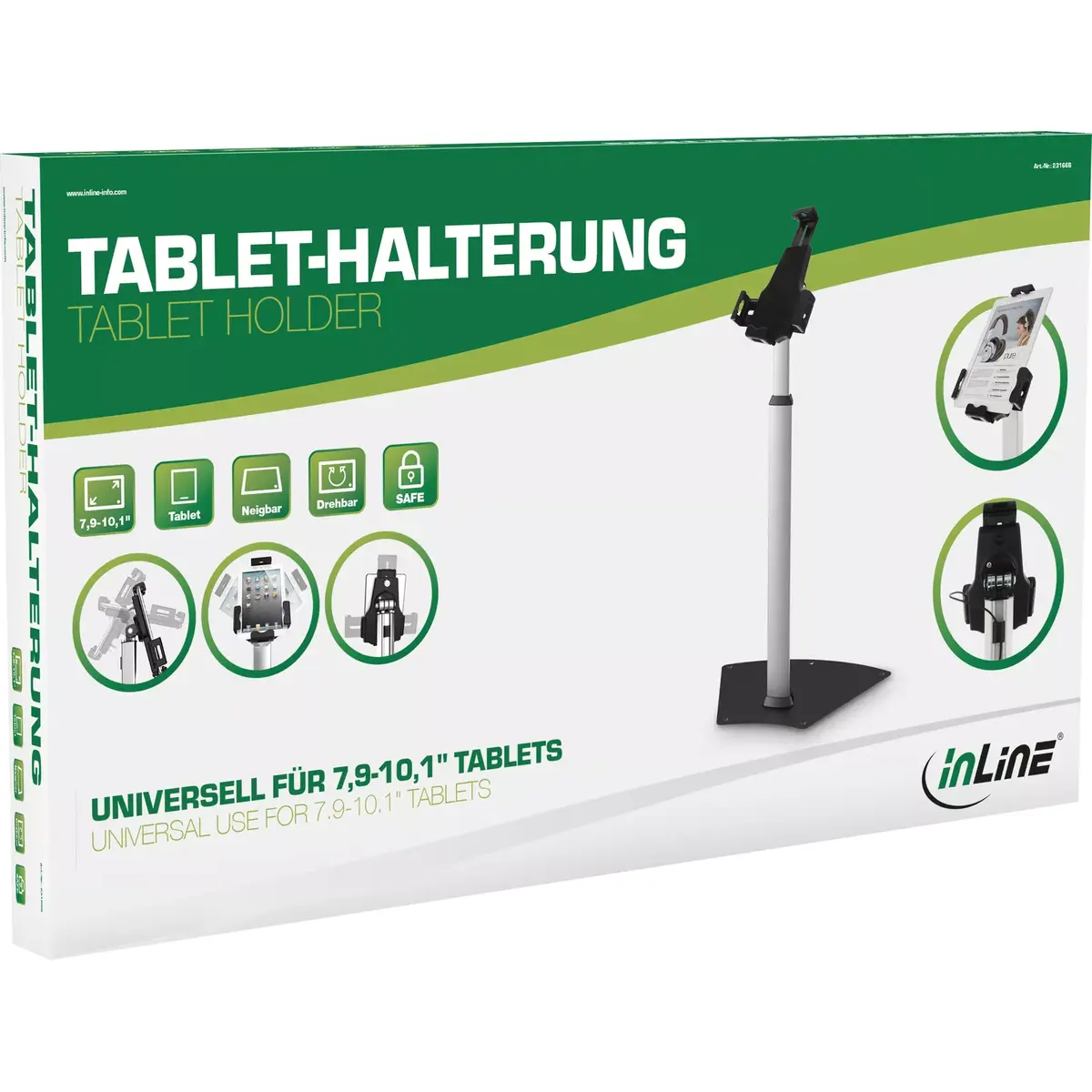 Tablet Holder InLine 23166B Photo 8