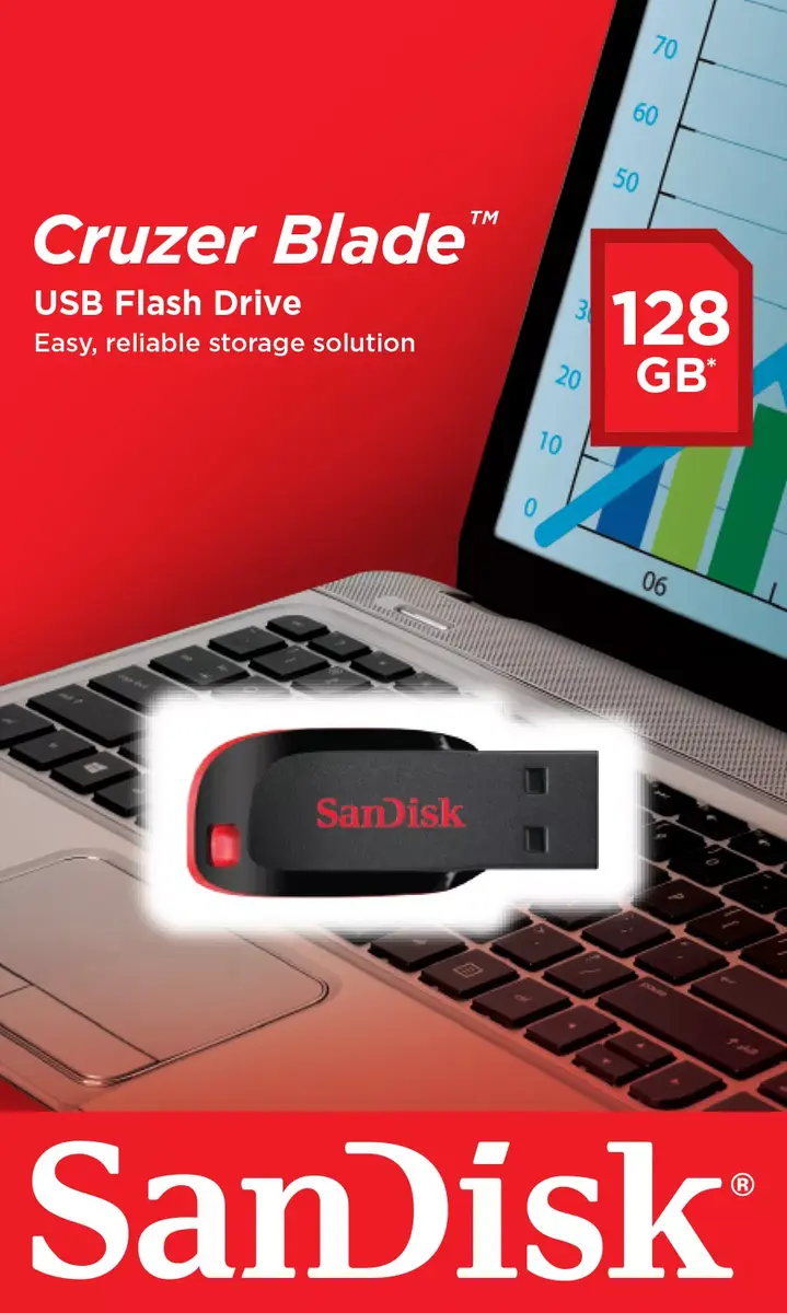 USB флеш-память SanDisk 128 ГБ Cruzer Blade Photo 9