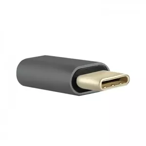 Cable gender changer QOLTEC 50478 USB 2.0 Type C to micro USB Type B, aluminium