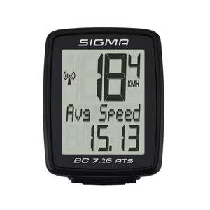 Sigma Sport BC 7.16 ATS Wireless bicycle computer Black