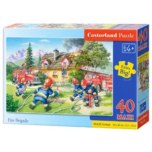 Пазл Castorland Fire Brigade 40 элементов — мультяшный, ширина 400 мм, 4+