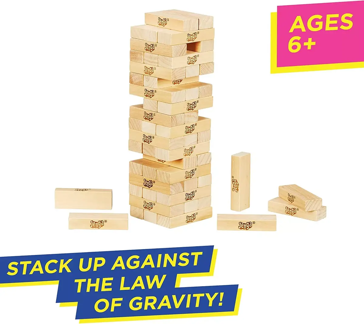 HASBRO Classic Jenga galda spēle — standarta izdevums Photo 4
