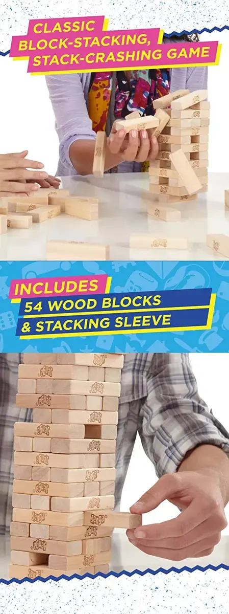 HASBRO Classic Jenga galda spēle — standarta izdevums Photo 6