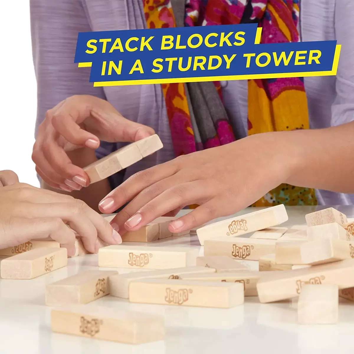 HASBRO Classic Jenga galda spēle — standarta izdevums Photo 7