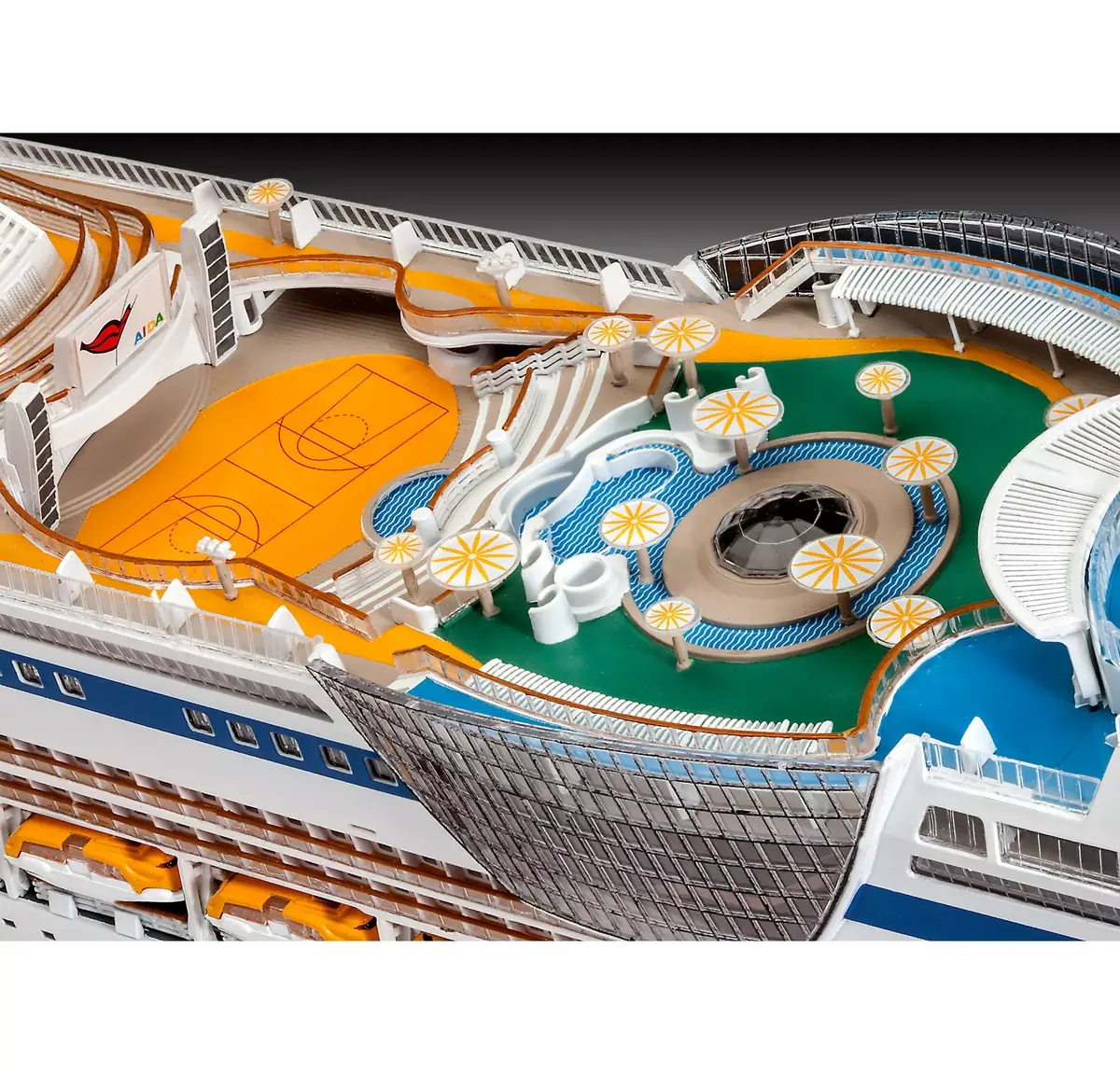 REVELL AIDAblu модель пассажирского корабля 1:400 Photo 6