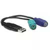 MANHATTAN USB-A to PS/2 Converter Cable 15 cm Photo 2