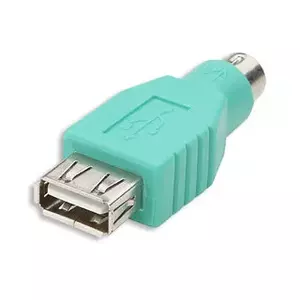 Adapter MANHATTAN USB to PS/2, model 333962, connectors: USB — PS/2, green