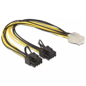 Internal power cable DeLOCK 83433 0.3 m PCI-E 6+2 pin 6 pin