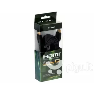 HDMI flat cable BLOW 5 m — HDMI to HDMI, flat design, 5-meter length