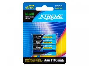 BLOW XTREME Rechargeable Battery 4xAAA R3 1100mAh Ni-MH