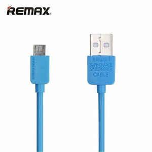 Remax Safe Speed Universāls Micro USB Datu un uzlādes Kabelis 1m Zils