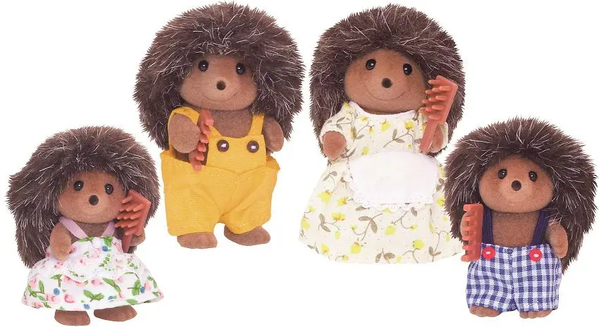 Epoch Sylvanian Families — Семья ежиков фигурки Photo 6