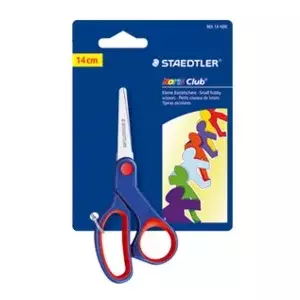 Scissors Staedtler Noris Club 965 single-blade, stainless steel blades 14 cm, blue/red