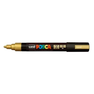 uni-ball POSCA PC-5M Medium Point Paint Marker, Gold