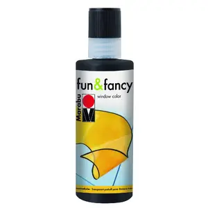 Водная краска Marabu fun&fancy 173, чёрная, 80 мл, 1 шт.