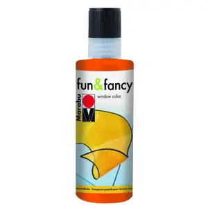 Ūdens bāzes radošā krāsa Marabu 040604013 — 80 ml, oranža (pieejamas arī melna, balta, dzeltena)