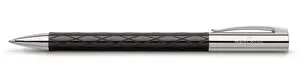 Перьевая ручка Faber-Castell Ambition Black Bold — черный корпус, хромированные детали, перо Bold, 1 шт