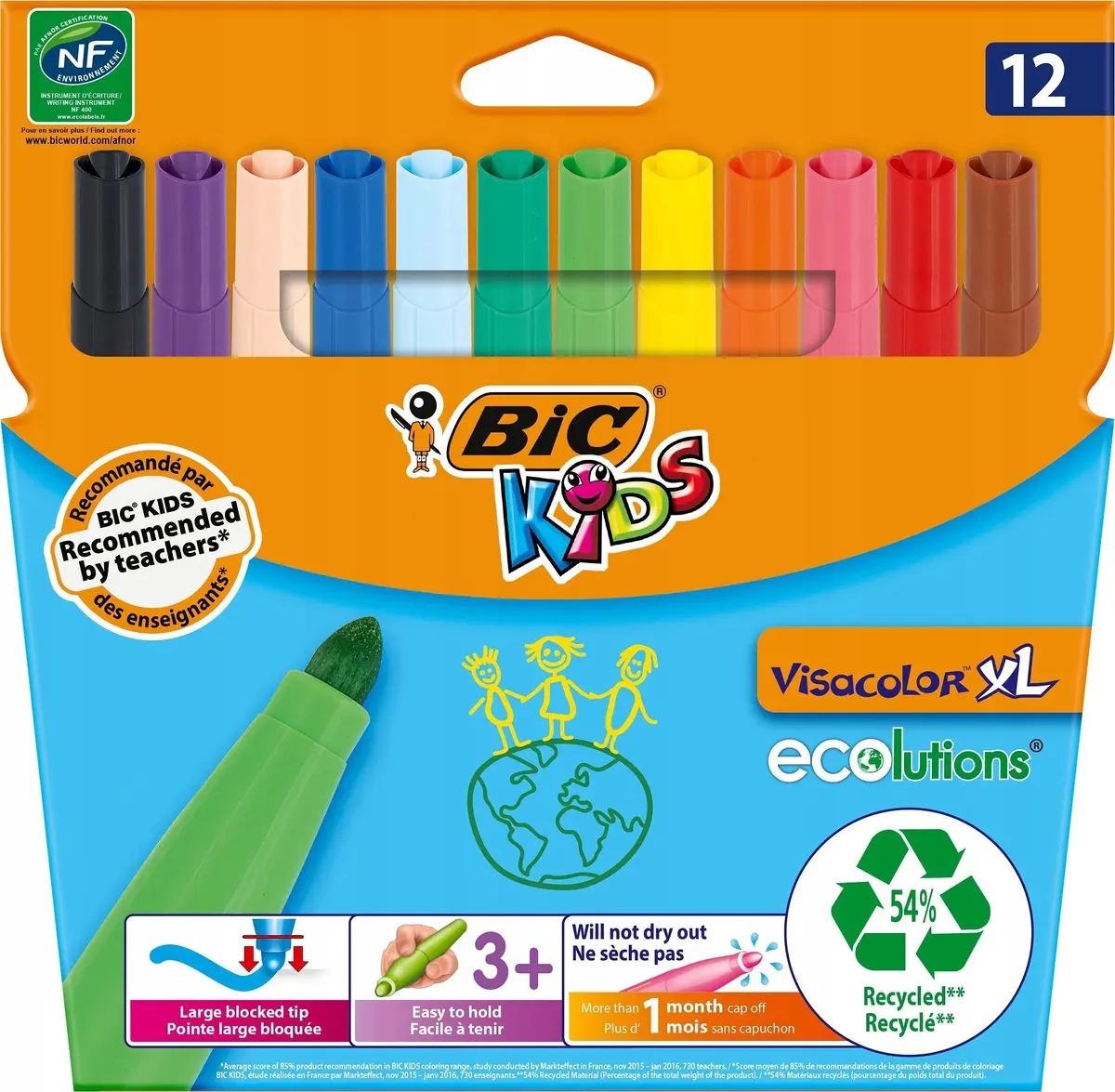 BIC 8922231 felt pens — 12 multicolour, 1.5 mm Photo 4