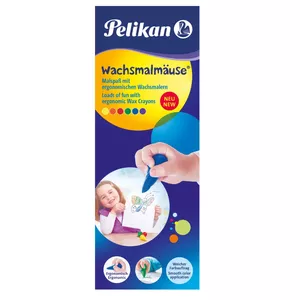 Crayons Pelikan 804073 pack of 6 multicolour — blue, green, orange, red, violet, yellow