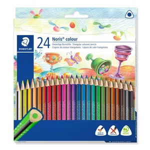 Staedtler 187 Melns, Zils, Bordo, Brūns, Zaļš, Gaiši Zils, Gaiši zaļš, Gaiši Pelēks, Fuksīns, Mauve, Oranžs, Persiku, Sarkans, Tirkīzs, Violets, Balts, Dzeltens 24 pcs