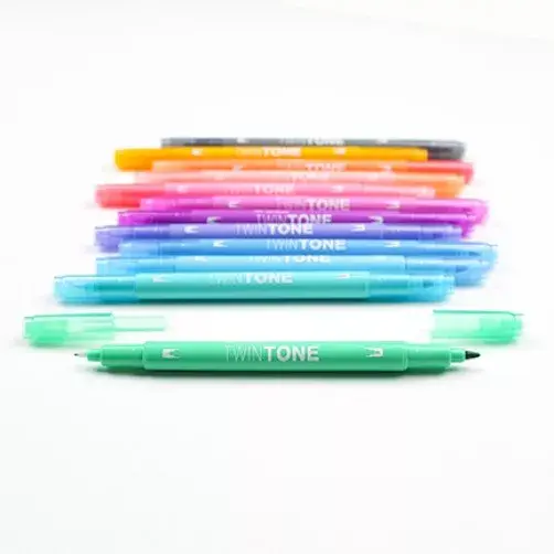 TOMBOW TwinTone Pastels 12 шт двусторонние маркеры Photo 3