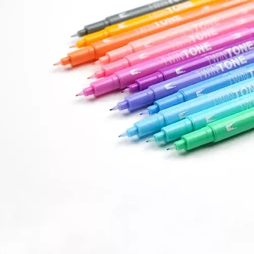 TOMBOW TwinTone Pastels 12 шт двусторонние маркеры Photo 5