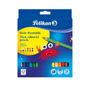 Coloured pencils Pelikan 700160 — multicolour set, 12 pieces, cardboard box
