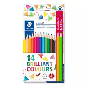 Staedtler 157 Melns, Zils, Bordo, Brūns, Zaļš, Gaiši Zils, Gaiši Tirkīzzila, Mauve, Oranžs, Persiku, Sarkans, Dzeltens 14 pcs