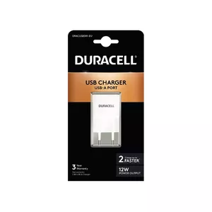 Duracell DRACUSB3W-EU зарядное устройство для мобильных устройств Мобильный телефон, Смартфон, Планшет Белый Кабель переменного тока Для помещений