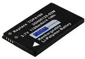Replacement battery 2-Power PDA0116A for HTC Diamond 2 — LiPo 3.7V, 65×40×5 mm, black